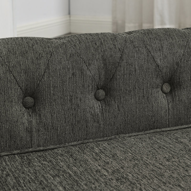 Lit rectangulaire surélevé durable pour petits et moyens chiens - Canapé moderne gris foncé, Gris foncé