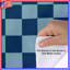 Housses de couette bleues à motif damier-132415560
