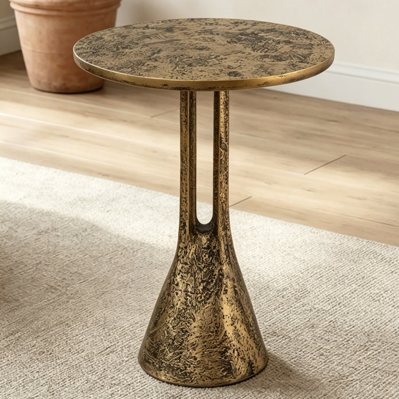 40x40CM Fibreglass Side Table Pedestal Sofa Table