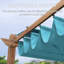 Pergola rétractable d'extérieur mauve 10 pi x 10 pi avec abat-jour en métal pour abri de soleil pour patio-80695626