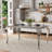 Keiann Glass Top Metal Base Dining Table-246224671