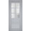 Intérieur en verre givré français avec porte pré-suspendue | Veregio 7339 | Poignée simple à panneau régulier | Portes de salle de bain robustes