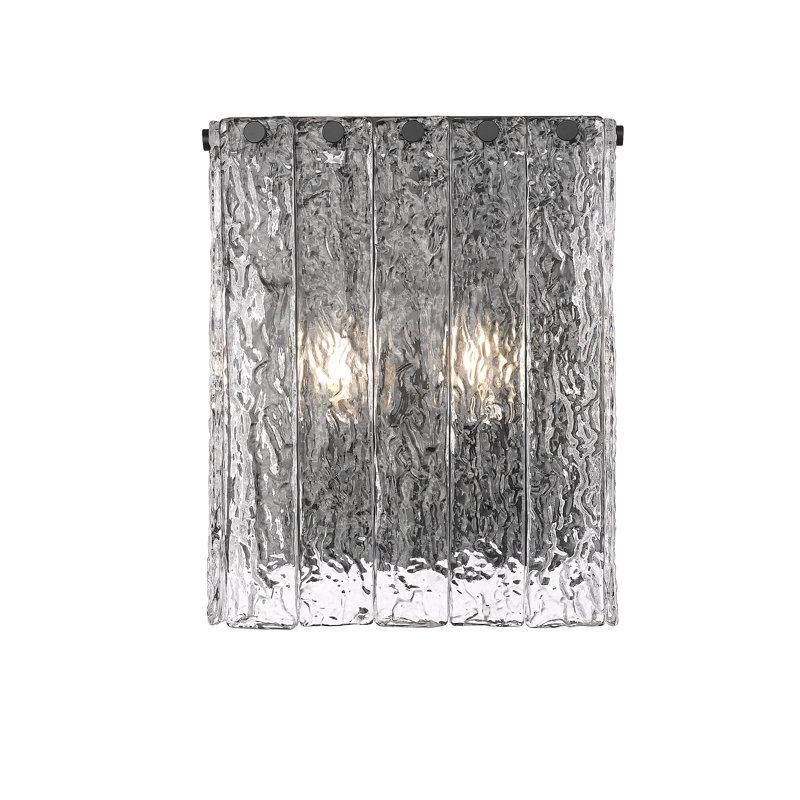 Timeothy 2 Light Wall Sconce, Matte Black