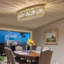 Lustre encastré ovale en cristal de 40 po, plafonnier plaqué or avec cristaux K9, luminaire E12 à 8 lumières pour la cuisine, la salle à manger ou le salon