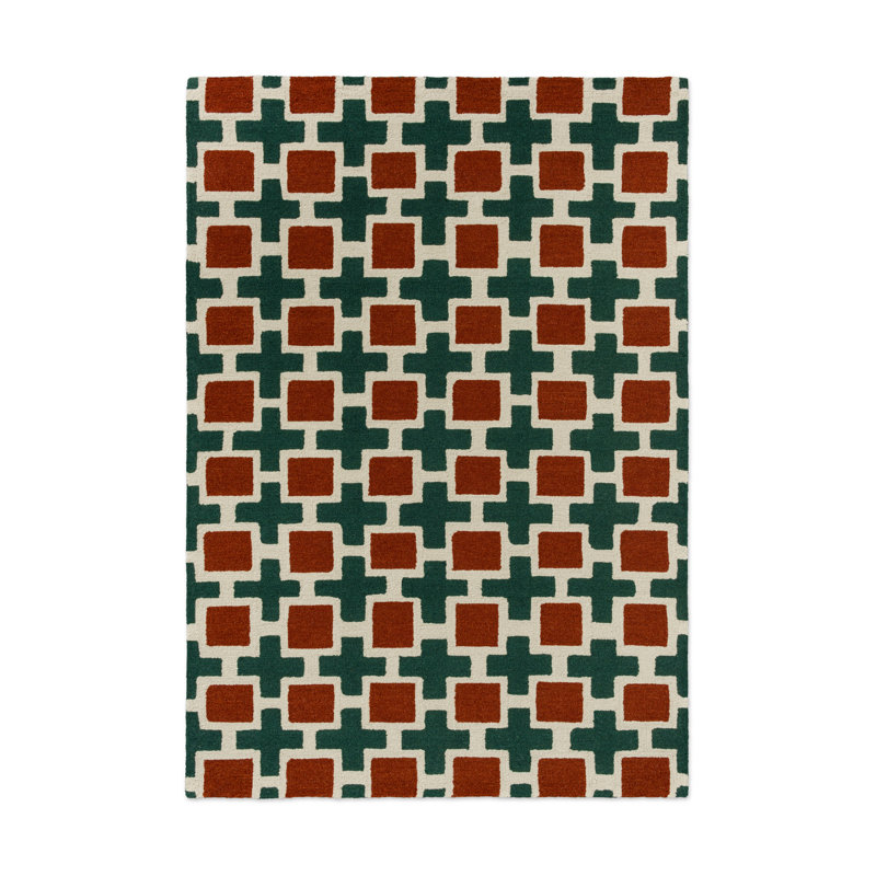 SCI Hatch Rust 124903 250X350, Rectangle 5'3" x 7'7"