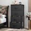 Commode en tissu à 4 tiroirs l 17,7 po Cecilio-653406055