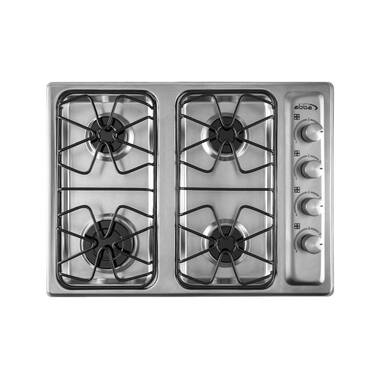 Tabu Built-in GAS Cooktop, Stainless Steel GAS Stove Countertop, Easy to Clean (5 Burners) Color: Black 410072210WTA