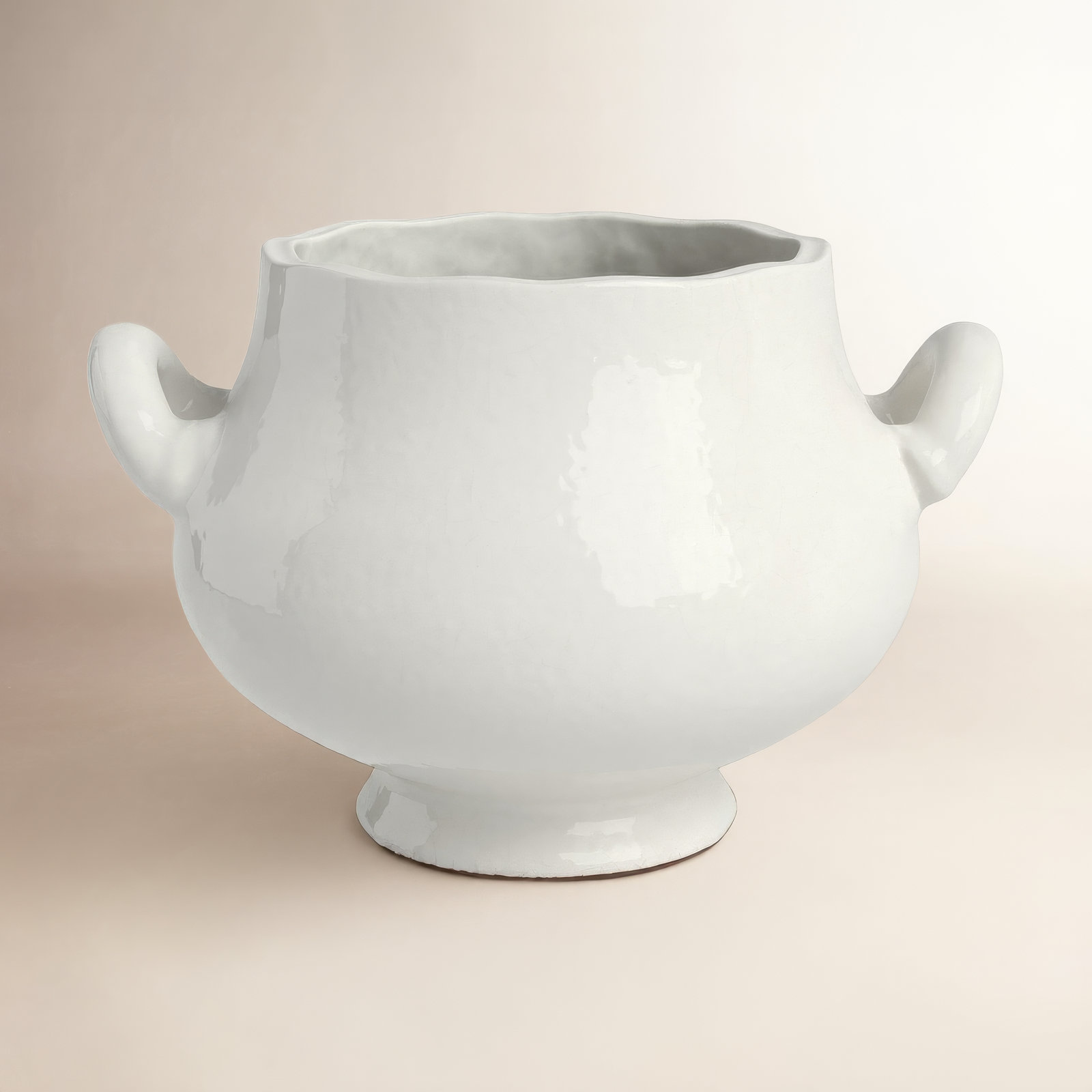 Joslin Ceramic Pot Planter, 7" H x 10.75" W x 9.25" D