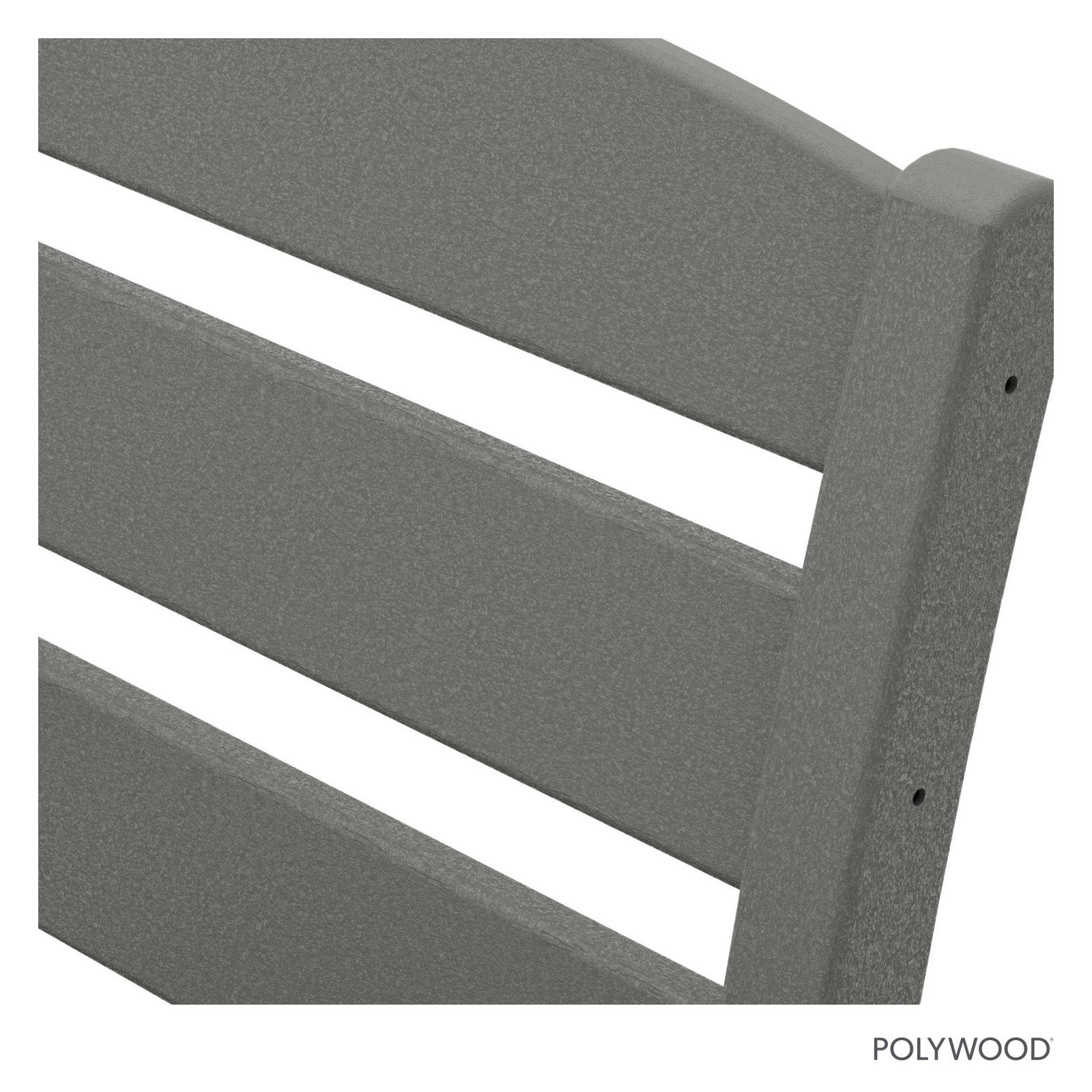 POLYWOOD® Lakeside Patio Armchair, Slate Gray
