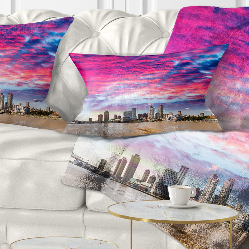 Coussin lombaire et skyscrapers cityscape new orléans