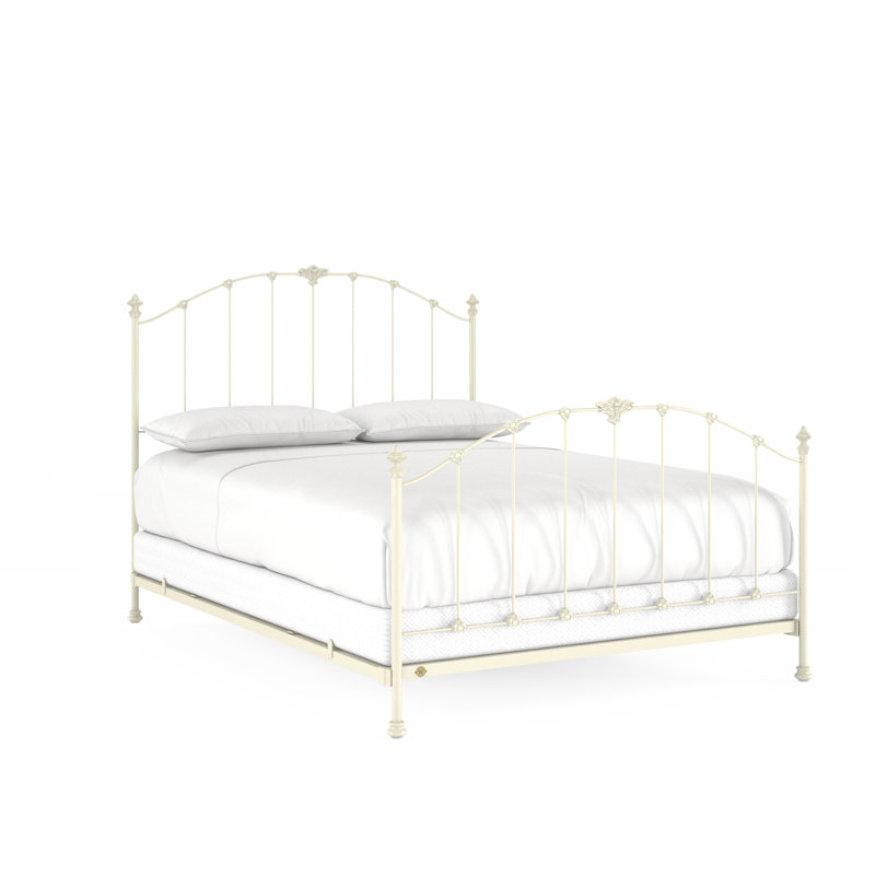 171 Country French Bed | Complete Standard, California King, Gloss Off-White