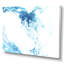 Vague bleue liquide sur blanc I - Peinture sur toile-67230885-67230892