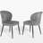 46'' Round Dining Table Set with 32.7"H 4 Chairs, Modern Round Kitchen Table and Chairs Set, Space-Saving Solid Frame Dining Room Furniture, Easy Assembly for Home Kitchen Apartment-113244559