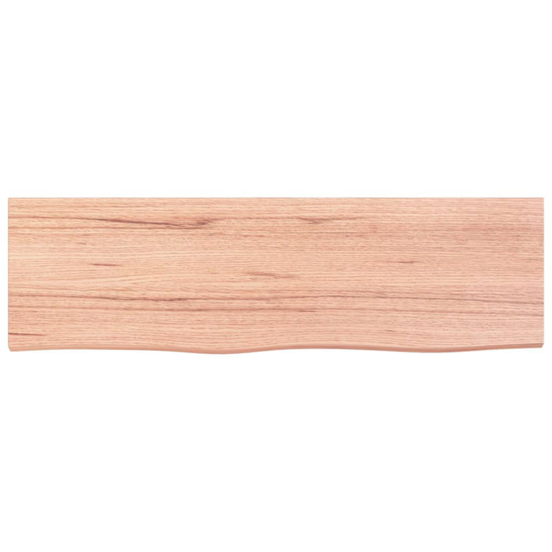 Morgynn 100cm Solid Wood Bathroom Vanity Top, Light Brown