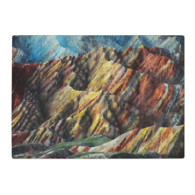 Mountain Erosion in Death Valley Vol.2 Painting Chopping Board