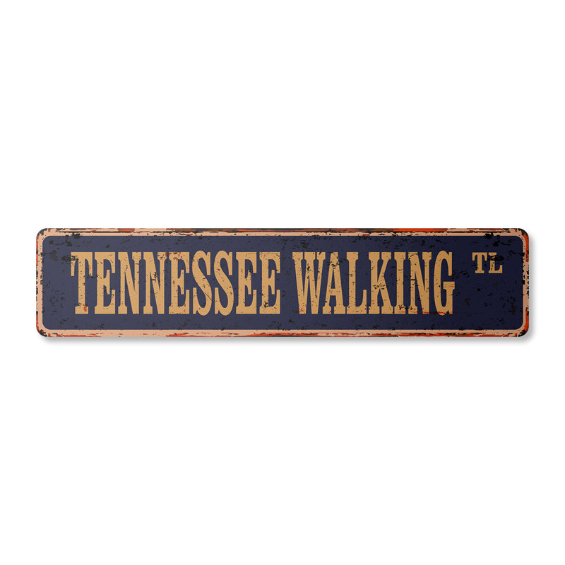 Plaque de rue Tennessee aluminium 4 po x 18 po