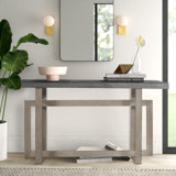 Tahleah 15.75" Solid Wood Console Table