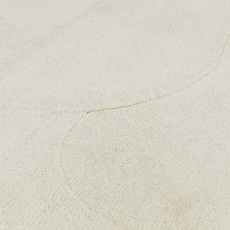 Claverton Cozy Geometric Tufted Ivory Area Rug, Rectangle 160 x 230cm