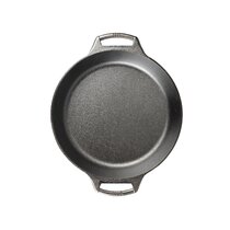 Lodge 2.85qt Cast Iron Baker's Skillet Black