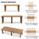 Rectangular 6 - Person Rectangular Outdoor Dining Set with Cushions