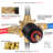 Single Handle 5-Spray Settings Shower Faucet With 6 In. High Pressure Rain Shower Head-104553603