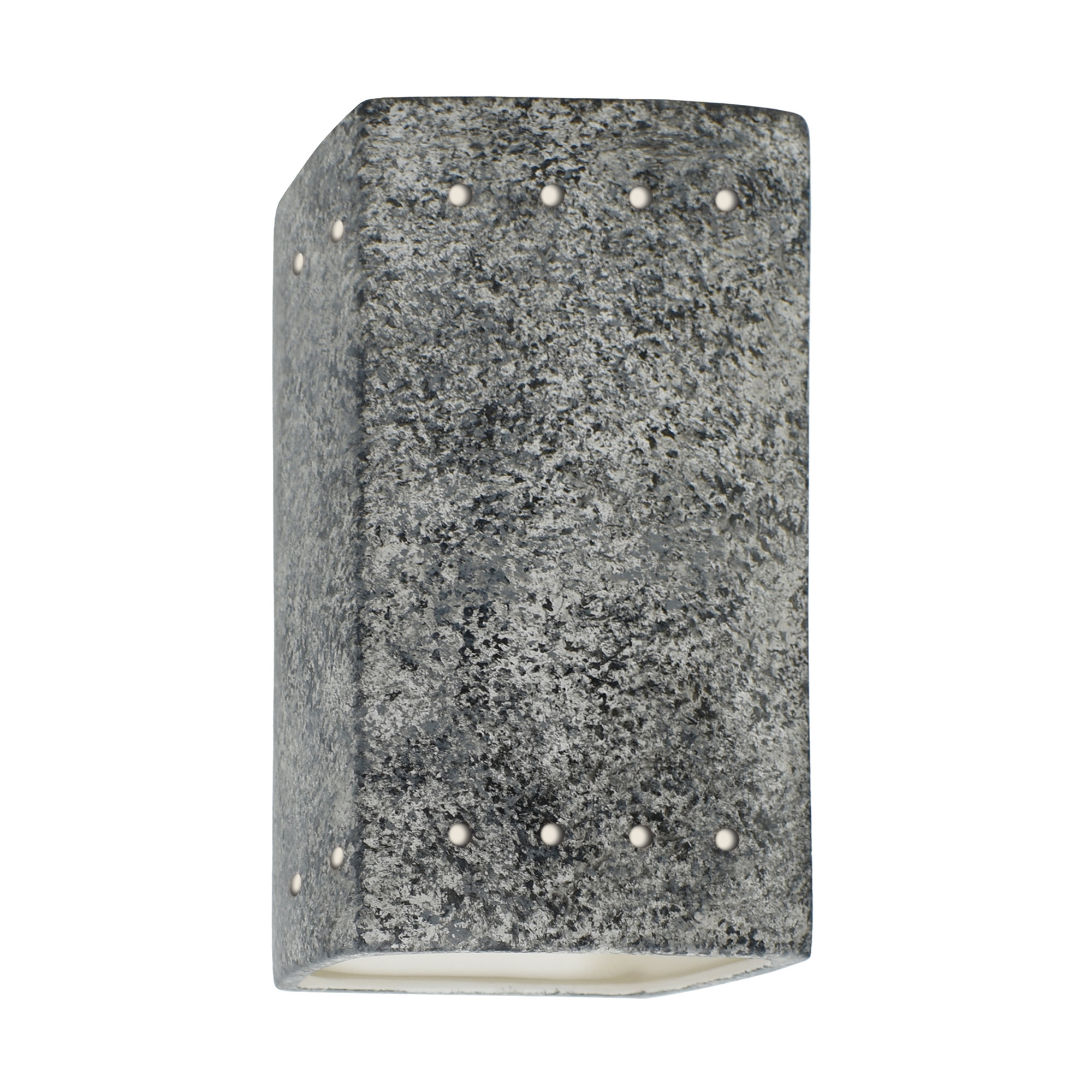 Logan Ceramic 13.5'' H X 7.25'' W Outdoor Wall Light, Real Rust, 13.5" H x 7.25" W x 6.5" D, Incandescent