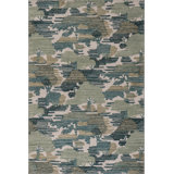 Sierro Modern Abstract Machine Washable Rug
