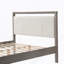Grand lit avec tête de lit en tissu ivoire, structure en bois-631864809