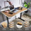 XR Living - Oka Woodgrain Office Desk - Wireless Charging