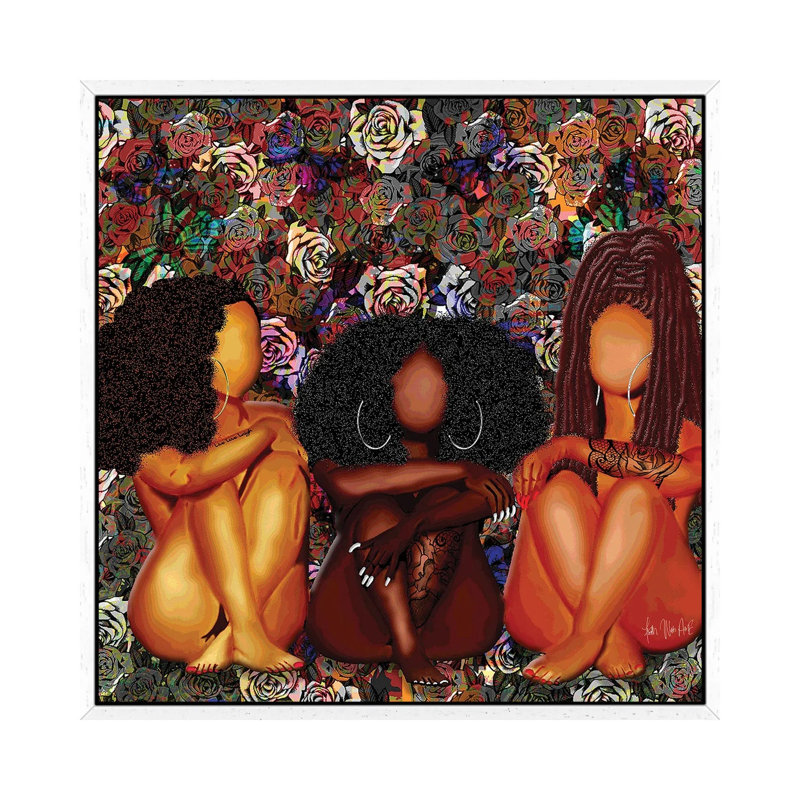 Melanin Baez by Faith With An E - Print on Canvas, 45.72cm H x 45.72cm W x 3.81cm D, White Framed