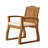 Wood Armchair Pair - , 20.75"W X 19"D Seat Chair Finish, Versatile Outdoor Use, 24.75"X26.75"X35