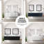 Meuble-lavabo bleu 24 po L x P 18 po Comptoir en acrylique et miroir
