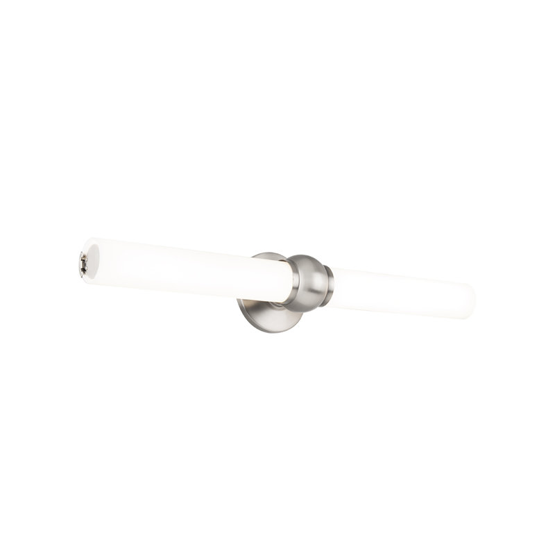Éclairage pour salle de bain 2 lumières DEL à intensité variable Cambra, 13.5, Nickel brossé