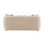 Canapé Keith en chenille beige avec 3 coussins