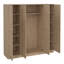 Bowery 4 Door Manufactured Wood Wardrobe-1192649588