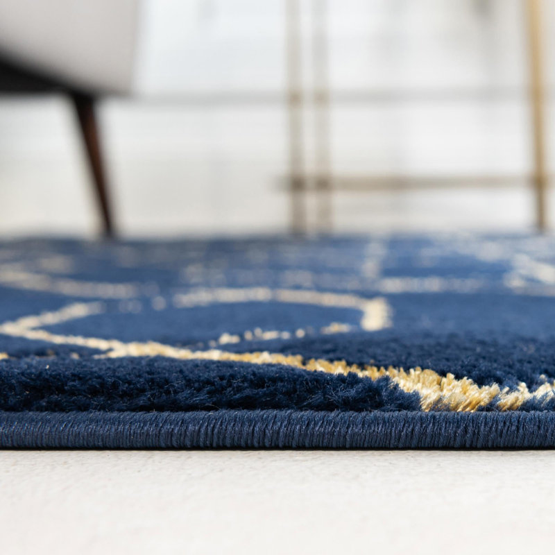 Glitzy Geometric Indoor Rug
