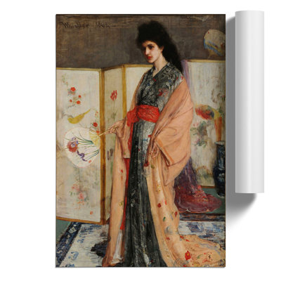 Lady In A Kimono by James Mcneill Whistler - No Frame Painting