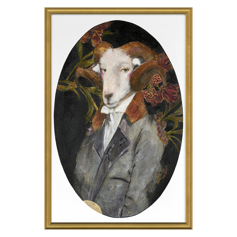 Leonard, 18" H x 12" W, Gold