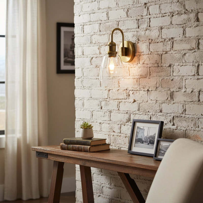 Swing Arm Sconce, Antique