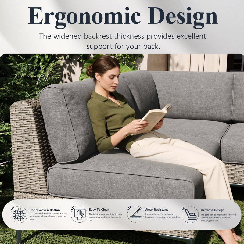 Sectional Seating Group, Dark Grey