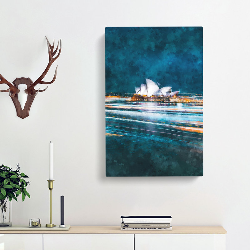 Sydney Opera House Lights - Wrapped Canvas, 60cm H x 40cm W x 3cm D