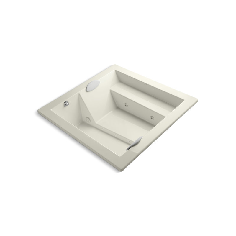 Consonance® 72" x 72" Drop-in Whirlpool, Biscuit