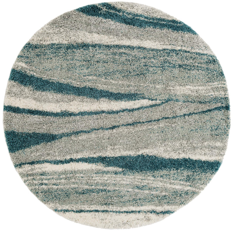  Whisper Soft Touch Shag Rug, Round 7'10"