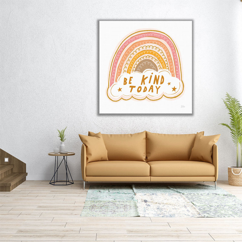 «Be Kind Today», reproduction d'art sur toile, H 16 po x l 16 po