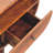 Wood Large Chestnut Circular Open Bedside