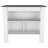 White and Onyx 2-Piece Kitchen Set, Kitchen Island and Pantry Cabinet