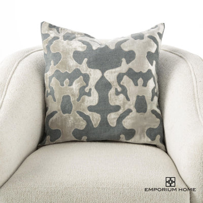 Emporium Home Ink Blot Pillow-Lavender-22" X 22"