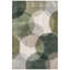Tapis Vale2 Modern Circles géométrique vert gris blanc, lavable à la machine, antidérapant, à poils courts, pour l'intérieur et l'extérieur, adapté aux animaux domestiques, idéal pour le salon, la chambre, la salle à manger, l'entrée, le corridor ou le bureau.-794917705