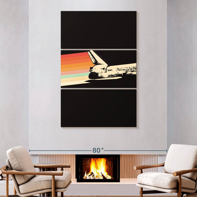 Oberle Spaceship Rainbow, 74" H x 48" W