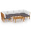 Chaise longue avec coussins 4 pièces Damita-918058778